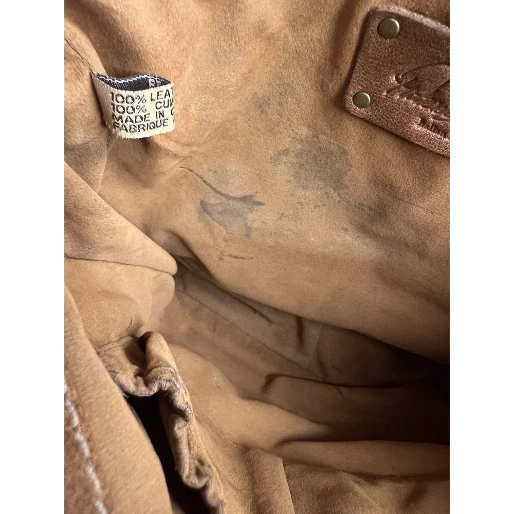 Patricia‎ Nash Stud Messenger Armeno Crossbody Camel Brown Bag Leather Purse